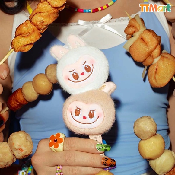 [NEW] POP MART Labubu Wacky Mart Seafood Balls Plush Pendant - Picture 9 of 9